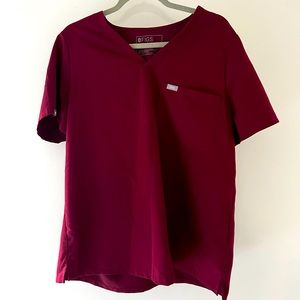Figs Burgundy womens extra large